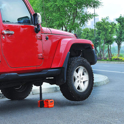 E-HEELP Electric Car Jack 5Ton 12V Kit Hydraulic (Lifting Range: 6.1~17.7 inch) with Inflator Electric Jack for Car SUV Sedan MPV Change Tires Garage Repair Emergency Kit