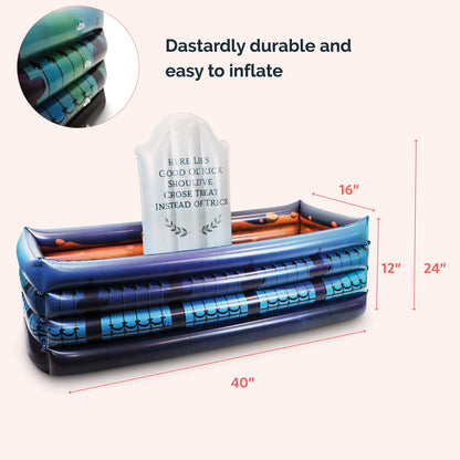 40" Inch Summerween Inflatable Outdoor Graveyard Halloween Candy Holder Bowl - Up to 120 Drink Beverage Cooler and Ice Chest Halloween Party - Inflables De Halloween Enfriador Candy Caldron