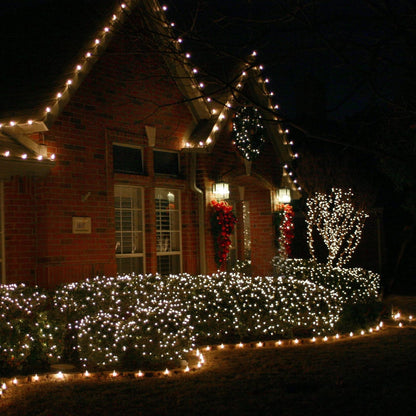 Uptotop Christmas 2 Pack String Light, Total 200 Count 40 FT Plug in Waterproof String Light Decorations for Party Carnival Supplies, Outdoor Yard Garden Decor (Warm White)