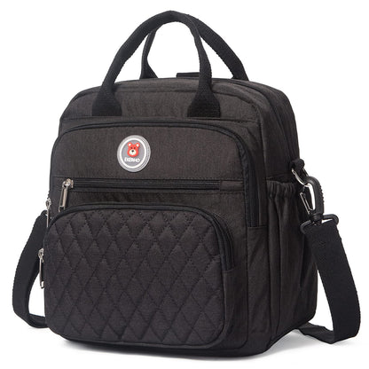 EKERHO Insulated Lunch Bag Backpack for Women/Men, 3 carrying way Lunch Tote, Large Waterproof Cooler Box with Side pockets for Adults, College, Work, Beach, Picnic, Black