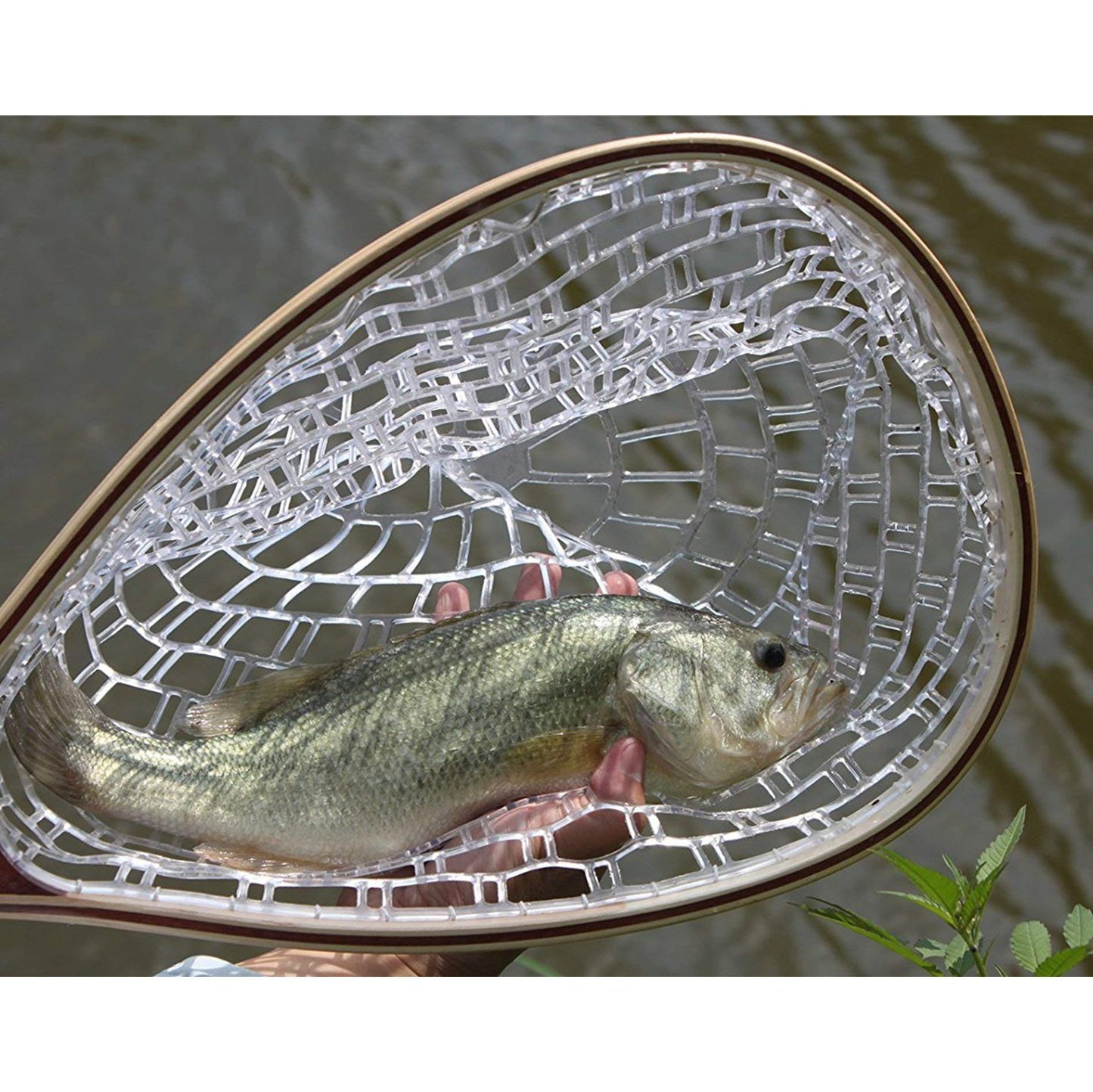 Fly Fishing Landing Net Soft Rubber Mesh Trout Fishing Net, Rubber Coated Landing Nets for Easy Catch and Release