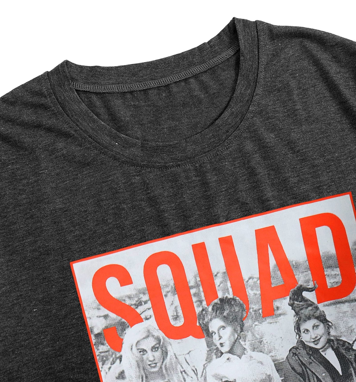 Sanderson Sisters Squad Cute T Shirt Halloween Graphic Tees for Women Hocus Pocus Funny Shirts Fall Casual Tops(Grey,Large)