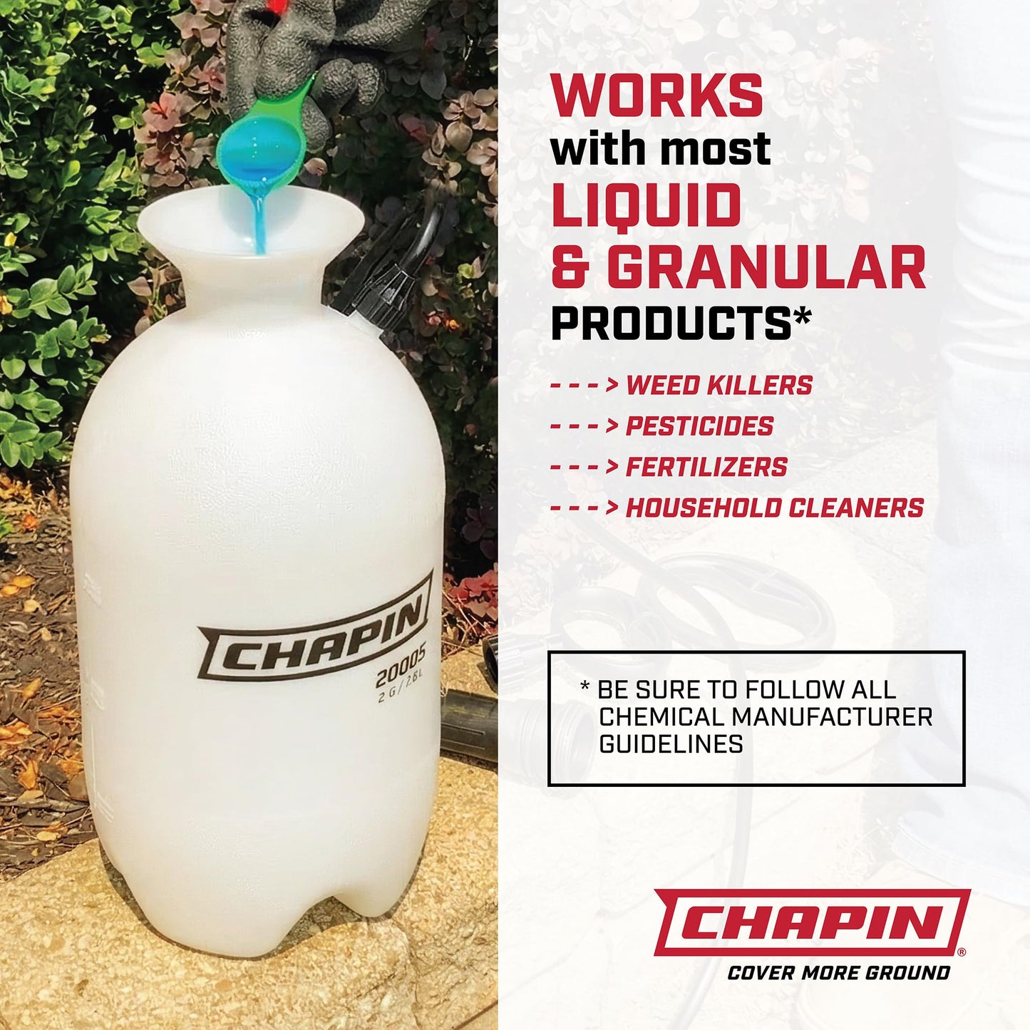 Chapin 2-Gallon Pump Sprayer, Reliable Spray for Daily Use