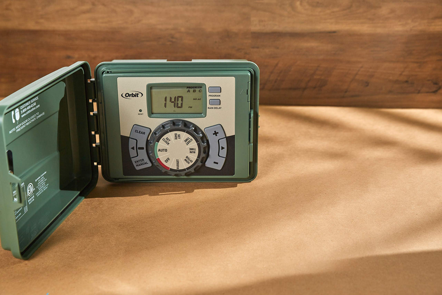 Orbit 57894 4-Station Outdoor Swing Panel Sprinkler System Timer