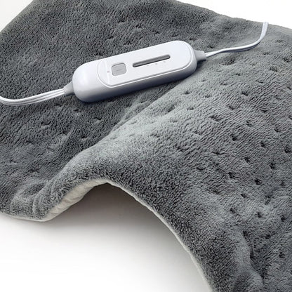 SUNAID Full Back Electric Heating Pad Fast Heating Wrap with Auto Shut Off for Back, Neck and Shoulder, Abdomen, Waist Pain Relief, Dry/Moist Option (12" x 24" (Navy))