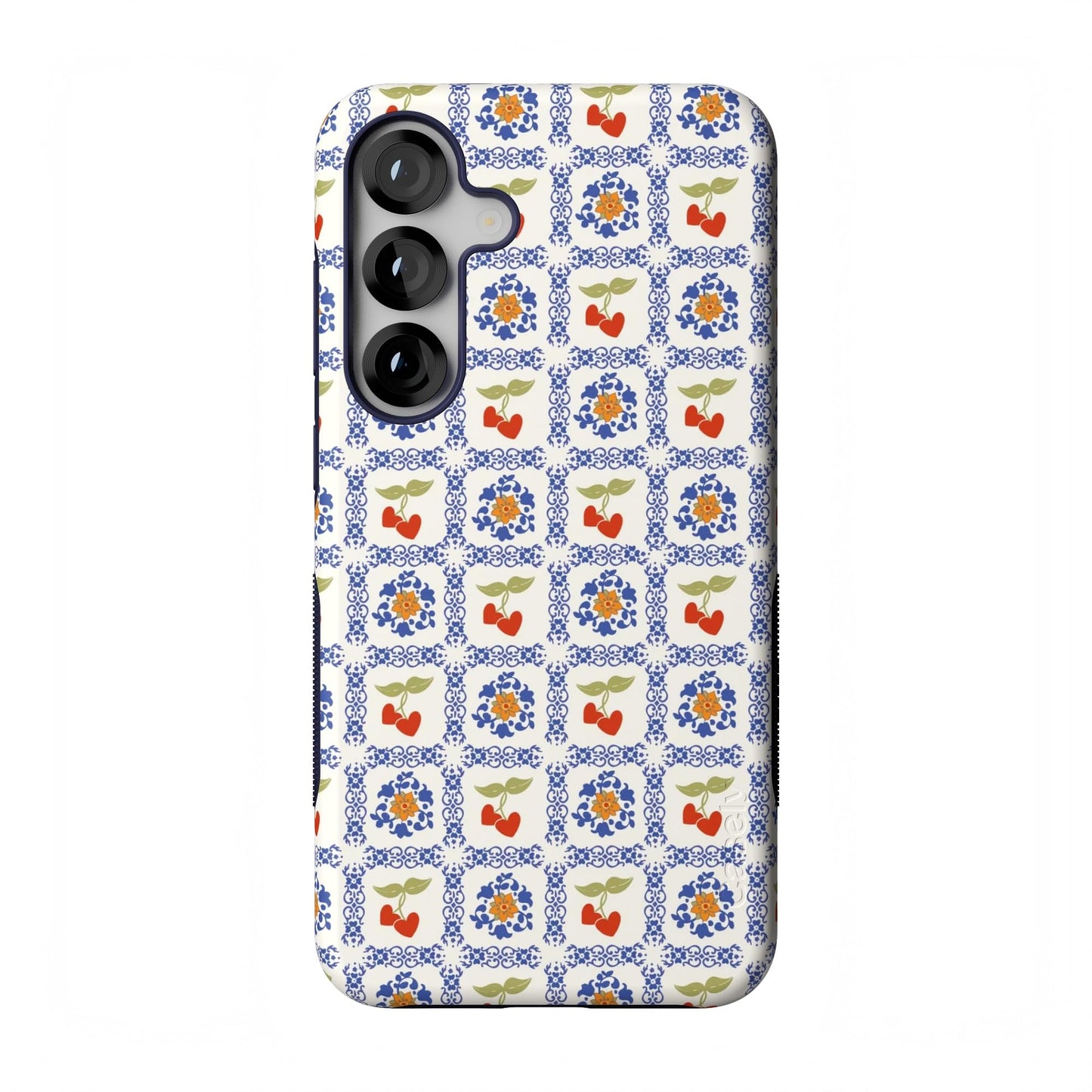 Casely Galaxy S25 Plus Case | Ink & Iris | Vintage Floral | Compatible with MagSafe | Bold Protective Design