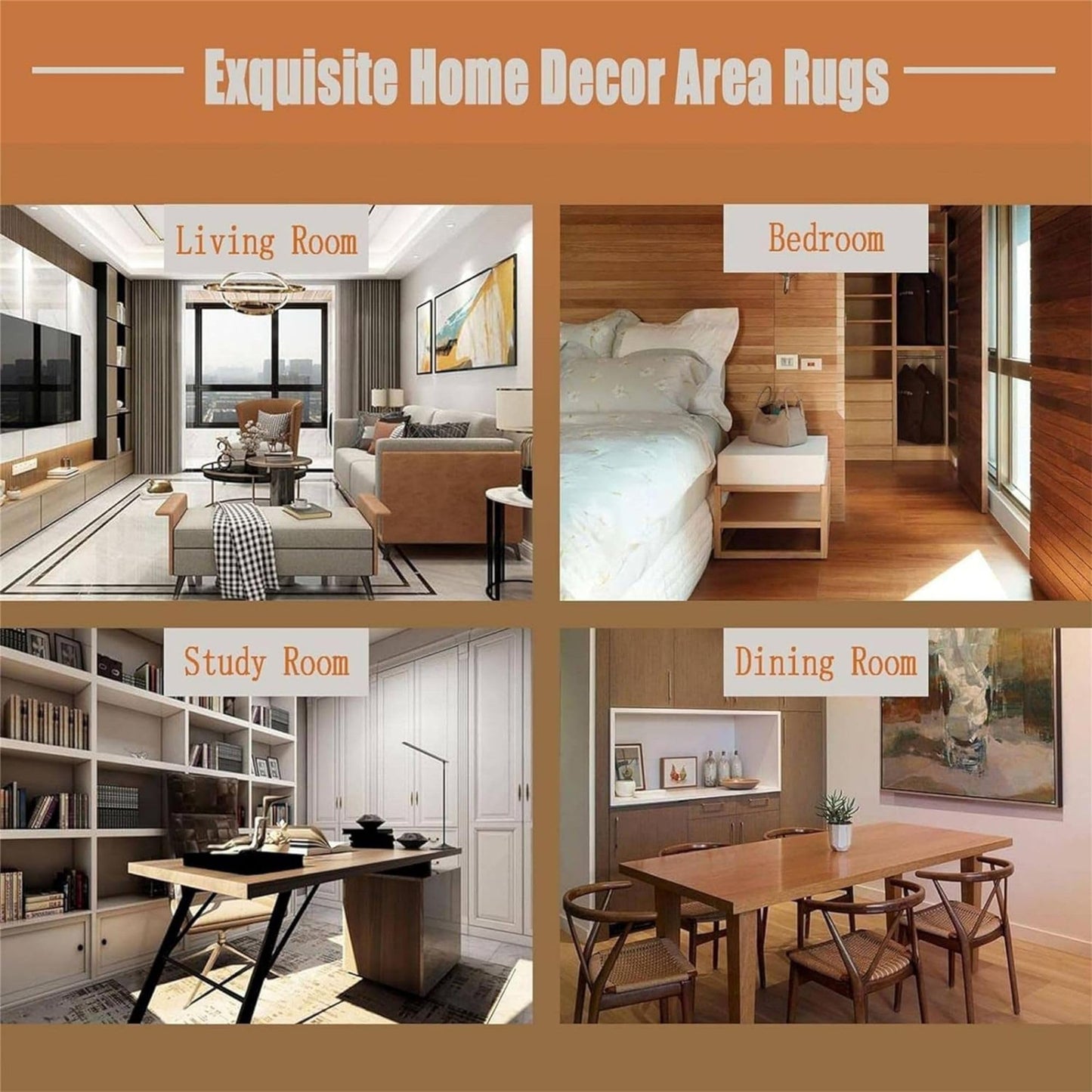 Guitar Print Indoor Rug, 5x7ft, Music Instrument Guitar Floor Rugs, Soft Durable Fade Resistant Machine Washable Carpet, with Non Slip Backing Non Slip Rugs for Family Living Room