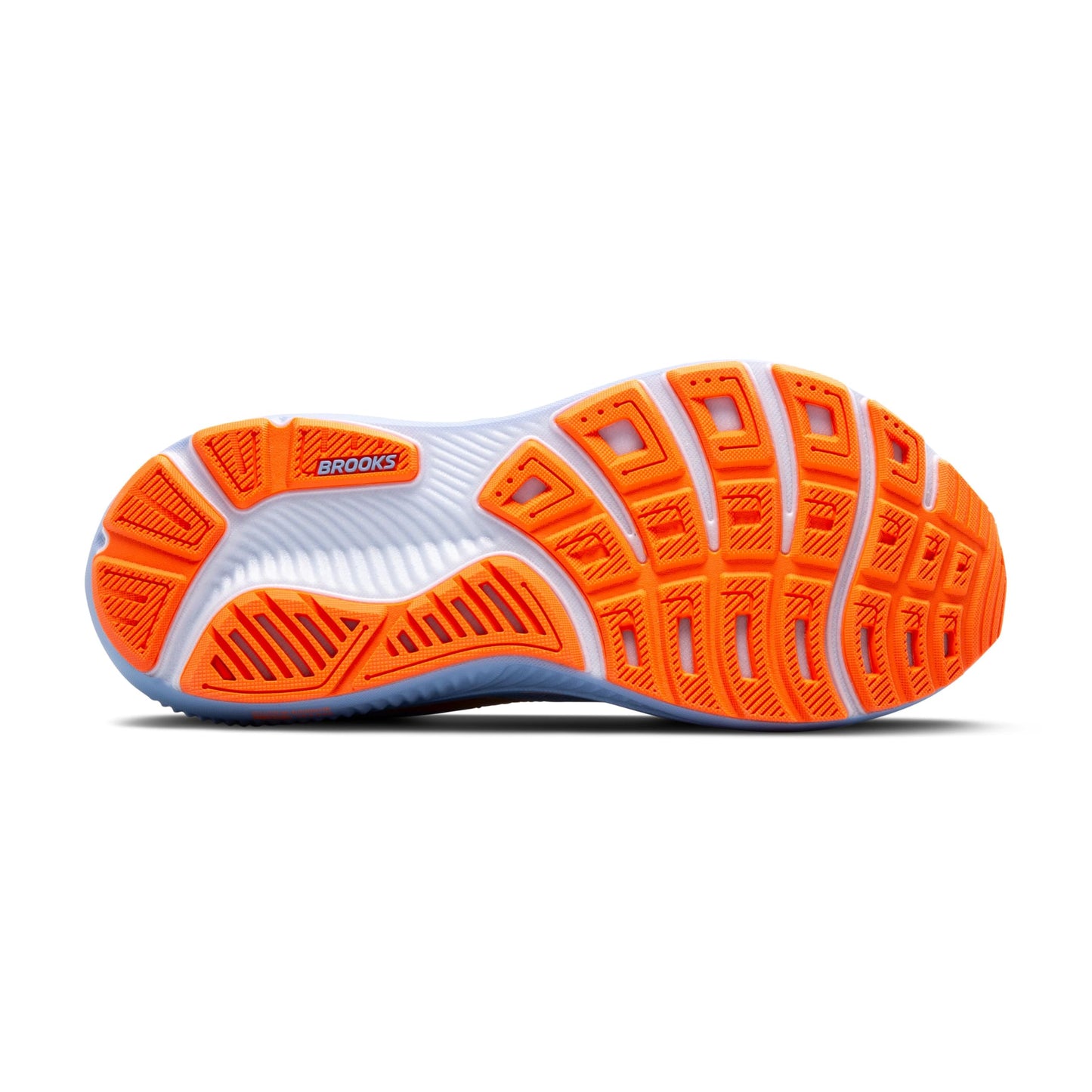 Brooks Women’s Ghost 17 Neutral Running Shoe - Blue Heron/White/Orange - 9.5 Medium