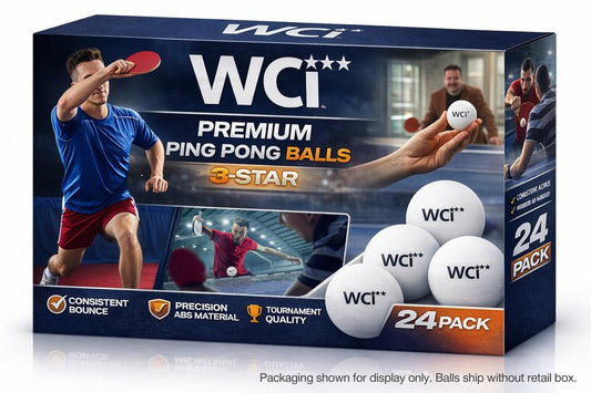 PARTY BALL Sports Ping Pong Balls – Official Size 40mm 3-Star Professional Table Tennis Balls, Durable High Performance for Training & Competition, White (12 Pack)