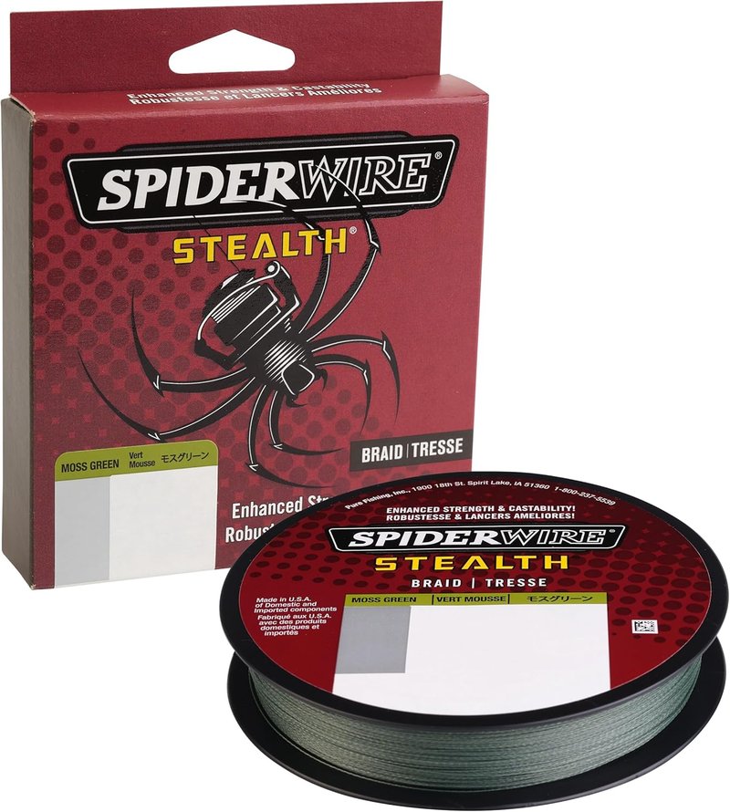 SpiderWire Stealth Braid Fishing Line - Durable, High-Performance Fishing Line | 150 Yards, Green