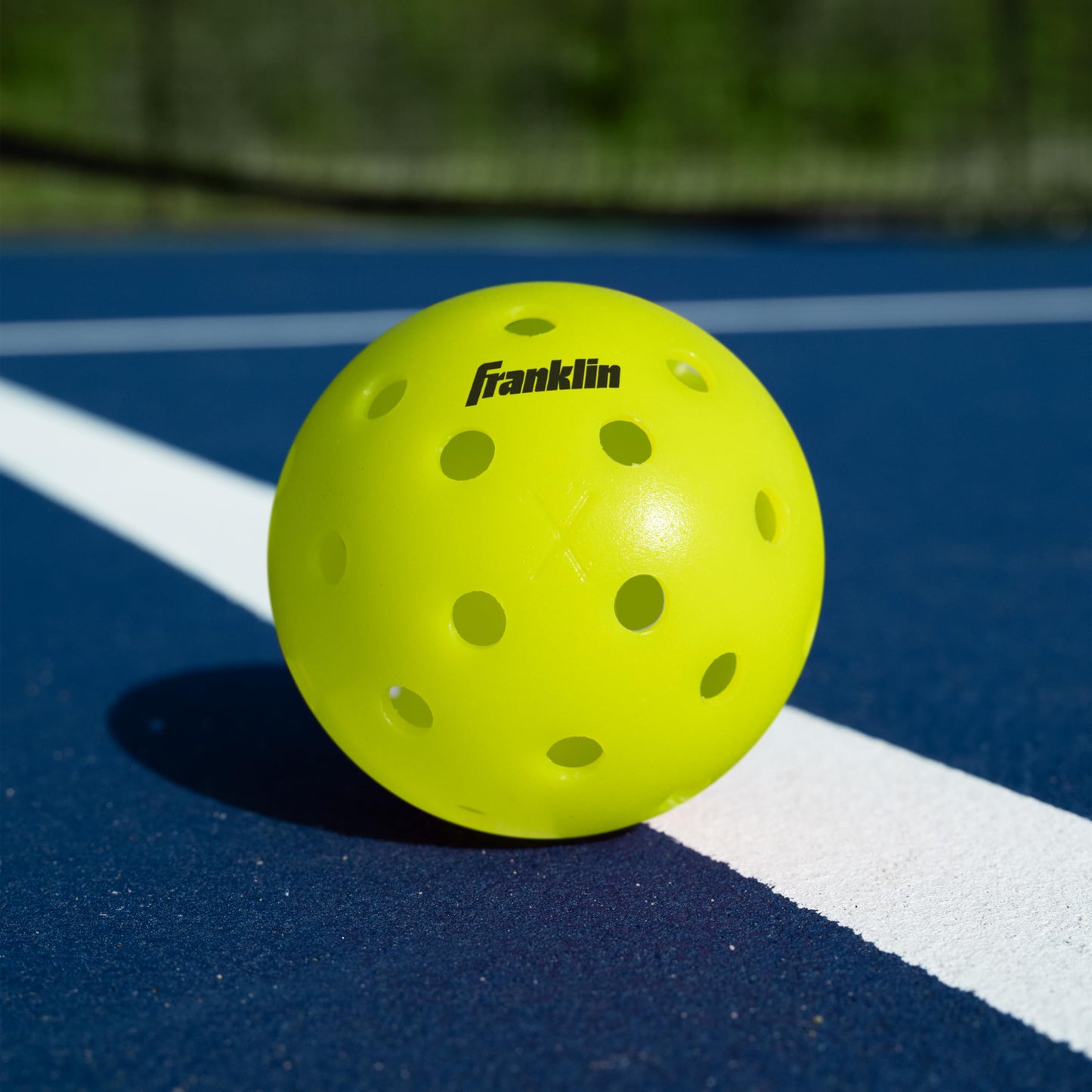 Franklin Sports Outdoor- X-40 Pickleball Balls - USA Pickleball (USAPA) Approved - 3 Pack Outside Pickleballs - Optic Yellow - US Open Ball