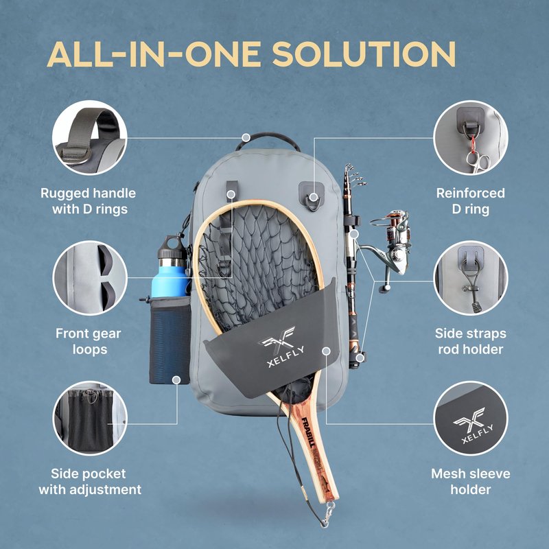 Xelfly - Waterproof Fishing Backpack