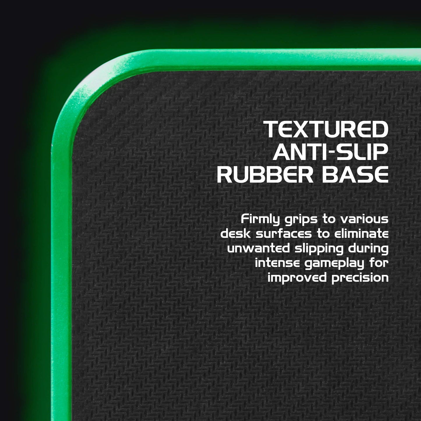 ENHANCE LED Gaming Mouse Pad RGB - Hard Mouse Pad with 7 Light Up Modes and Brightness Controls - Large Surface (13.75 x 9.8 in) with Glowing Lights and Rubber Non-Slip Grip for Desktop Gamers