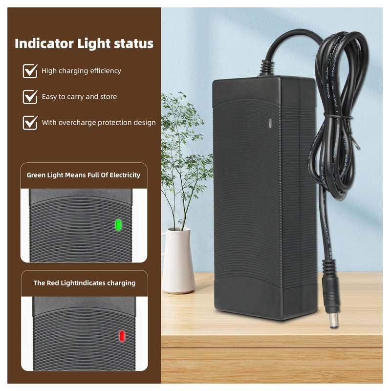 UL Certified 36V-42V 2A Fast Charger for 36V Electric Scooter Lithium Battery Jetson Hoverboard Charger Replacement Compatible with Pocket Mod, Sports Mod, Electric Scooters