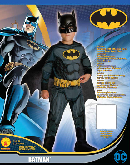 DC Comics Superheroes: Batman Costume for Kids by Rubies, Boy's Small