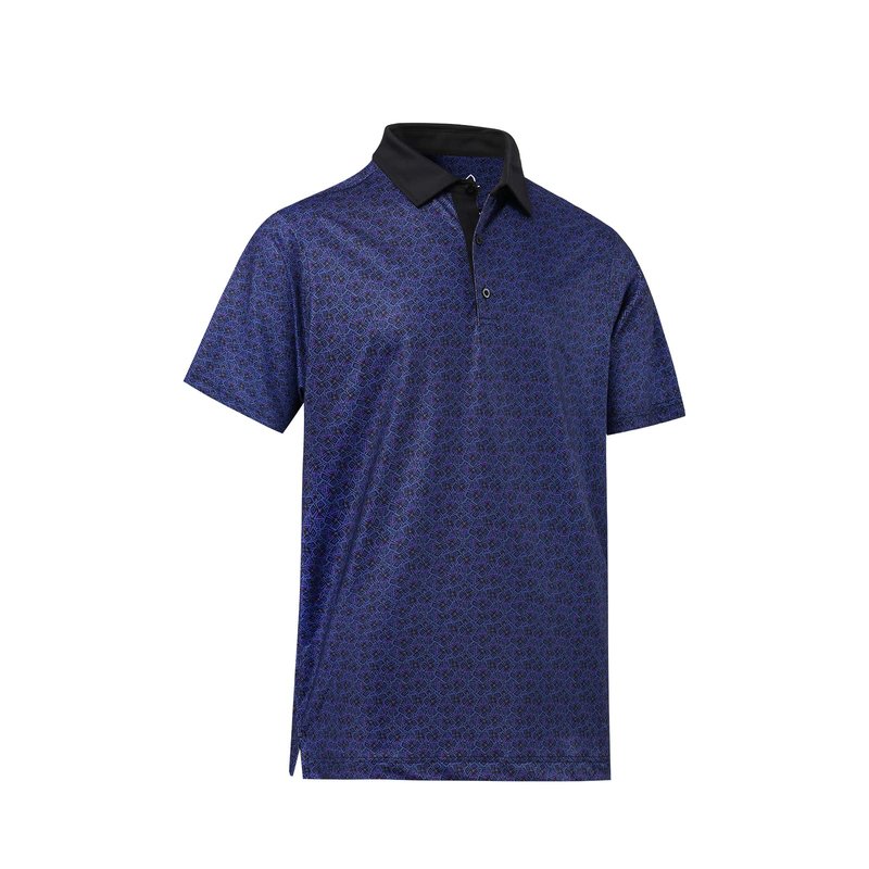 DEOLAX Mens Polo Shirts Fashion Print Mens Golf Shirt Dry Fit Mens Golf Polo Short Sleeve Quick Dry Funny Golf Shirt for Men Purple