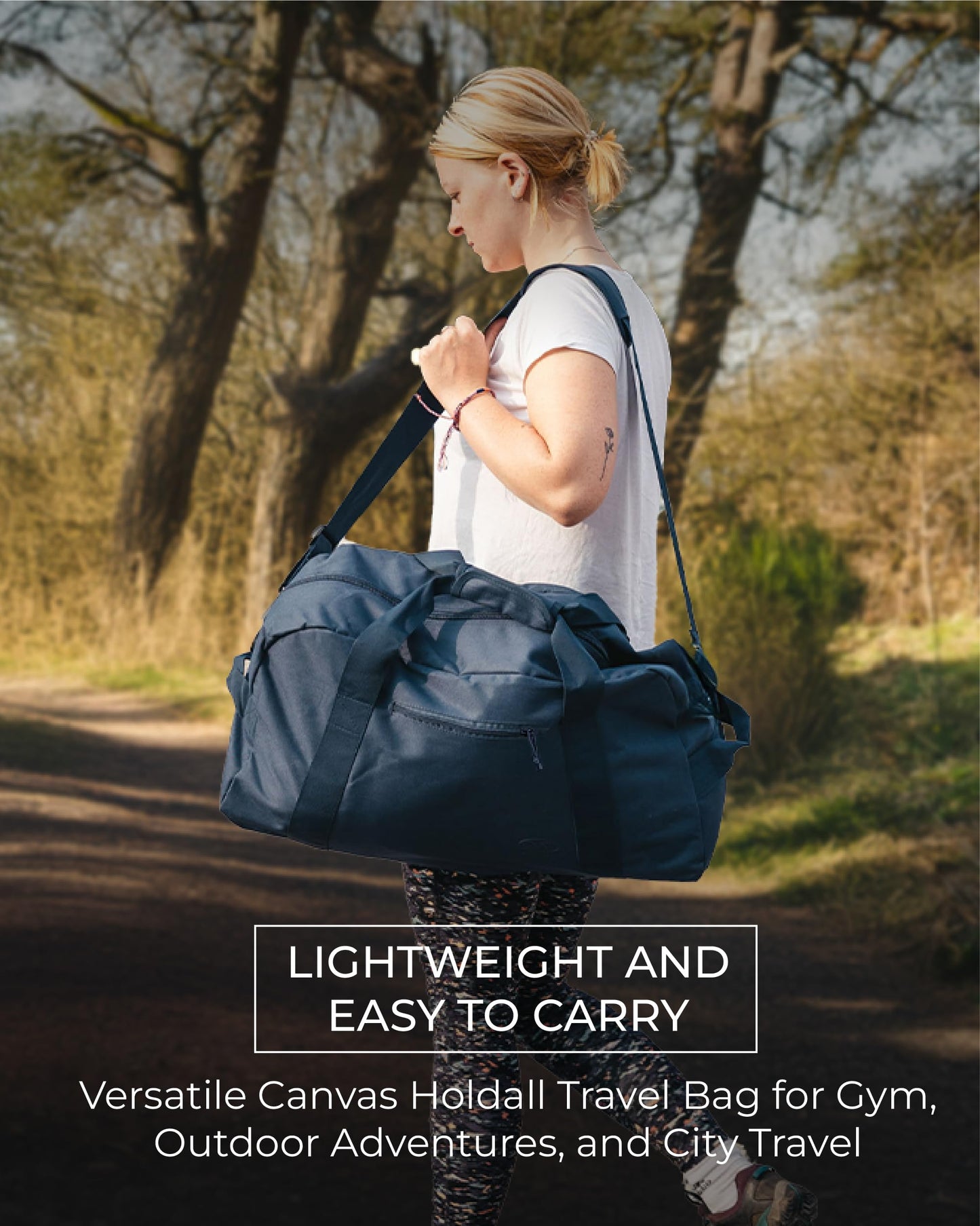 Highlander Cargo Duffle Bag - Versatile Canvas Holdall Travel Bag for Gym, Outdoor Adventures, and City Travel - Heavy Duty