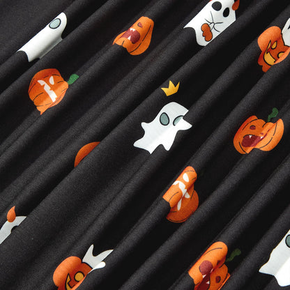 Halloween Night Shirts for Women Goth Sleep Shirt Skeleton Sleepwear Pumpkin Print Night Gown Ladies Gothic Night Dress Long Sleeve Nightgown Pumpkin 01 L