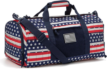 QT&QY 40L Military Tactical Duffle Bag For Men Sport Gym Fitness Tote Travel Training Workout With Shoe Compartment Basketball Football Weekender