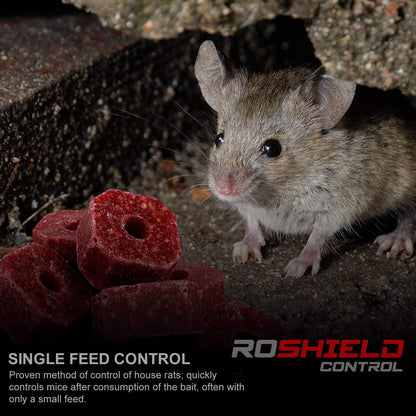 ROSHIELD - 2X PRE-BAITED Anti Rat Solution Kit | Pre Bait Boxes | indoor/Outdoor Fast & Safe Infestation Control | Rat Poisoning Super Strength | Rodent Poisoning | READY -TO USE, 2 Pack