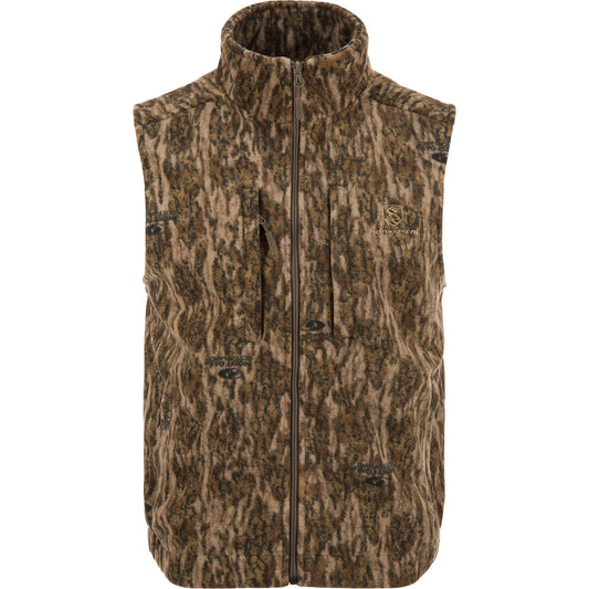 Drake Waterfowl Men's Non-Typical Windproof Layering Vest | Warm Sleeveless Hunting Jacket with Magnattach & Zippered Pockets, Bottomland, XX-Large
