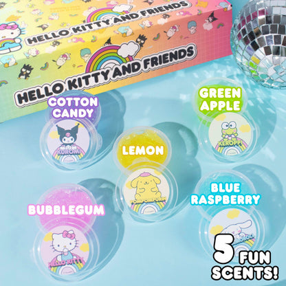 Hello Kitty Ultimate Slime Set, 25-Pack Scented Glitter Slimes, Party Favors for Kids 8-12, Slime Bulk, Mini Slime, Sanrio Stuff