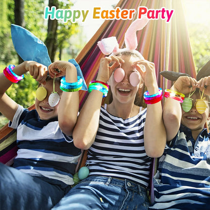 36Pcs LED Bracelets Glow Sticks Glow in the Dark Party Supplies for Kids/Adults, Halloween Party Favors for Kids Flashing Light up Toys, Neon Accessories Carnival Birthday Concert Games Gifts