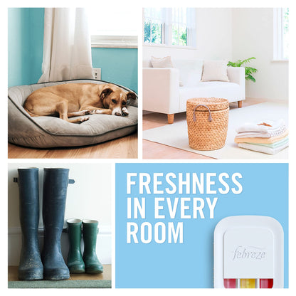 Febreze 3Volution Air Freshener Plug-In Starter Kit + 4 Refills (20ml x 4) – Pet Odour Eliminator