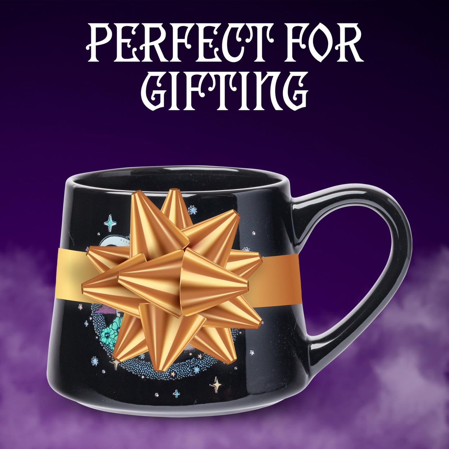 Silver Buffalo Disney Tim Burton's Nightmare Before Christmas Jack and Zero Tapered Pottery Mug, 14 Ounces