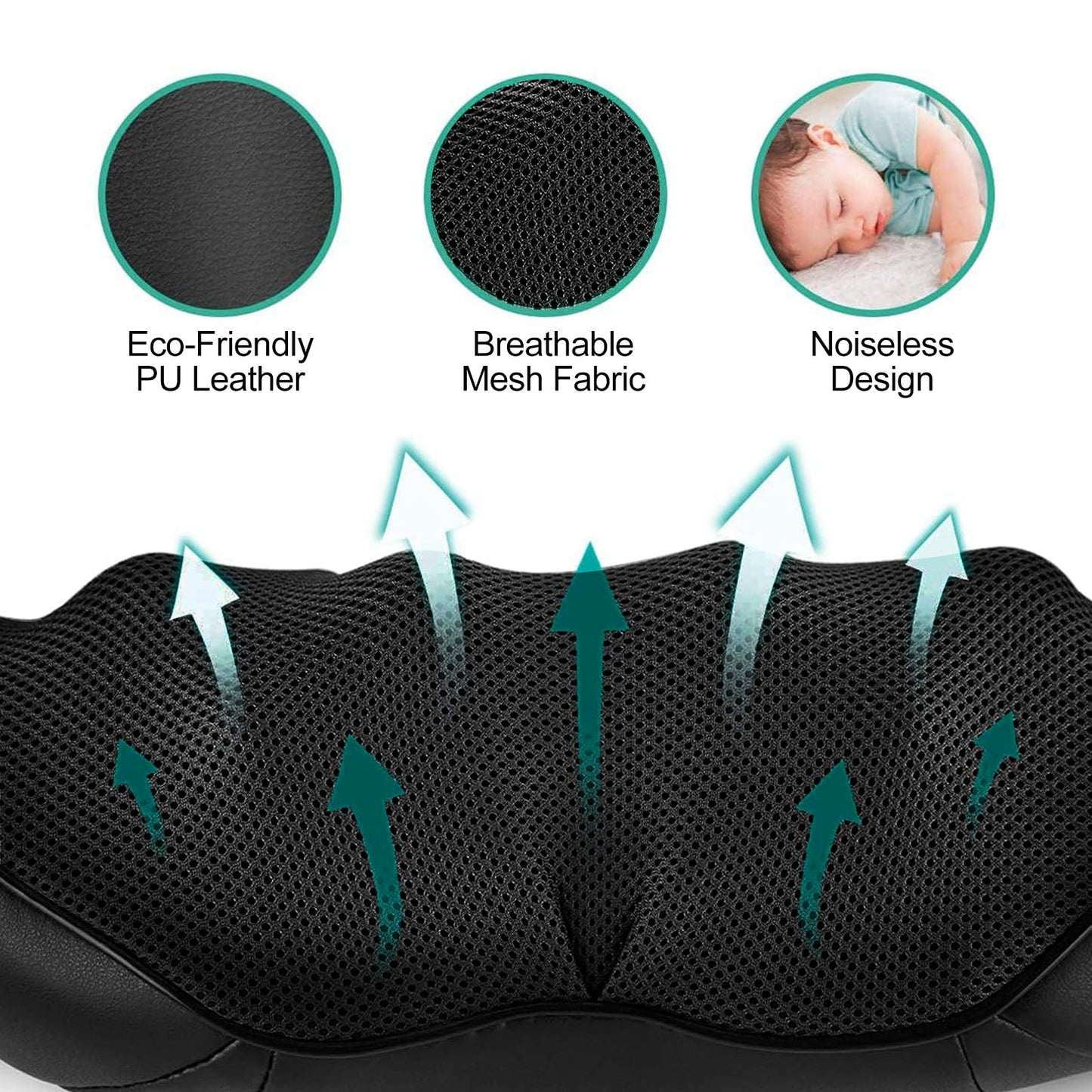 Medcursor Neck Massager, Portable Electric Neck and Back Massager with Heat, FSA or HSA Eligible Deep Tissue 3D Kneading Pillow for Muscle Pain Relief, Not Cordless, Ideal Father’s Day Gift