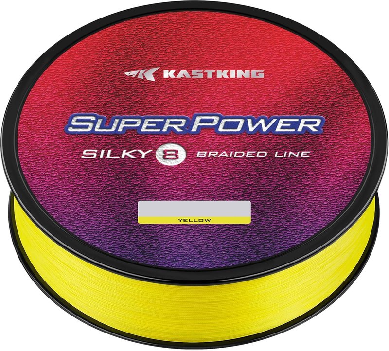 KastKing SuperPower Braided Fishing Line - Abrasion Resistant, Zero Stretch | Smaller Diameter for Enhanced Performance