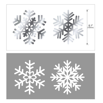 Snowflake Swirls Decoration(30pcs), Konsait Merry Christmas Snowflake Hanging Swirls Garland Foil Ceiling Ornaments for Xmas Winter Wonderland Holiday Party Decor Supplies,Already Assembled