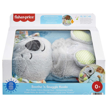 Fisher-Price Soothe ‘n Snuggle Koala, Plush Sound Machine Baby Toy with Realistic Breathing Motion, HBP87
