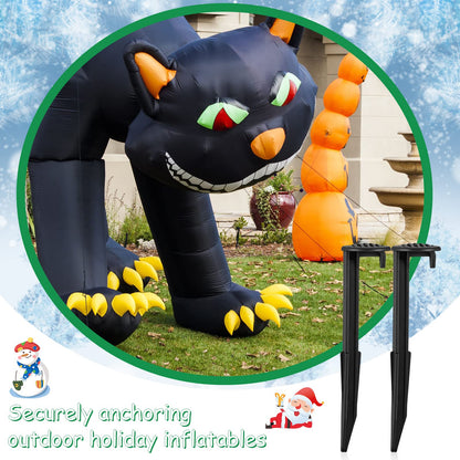 Blulu 36 Pieces Inflatable Stakes with Tethers & Hooks Plastic Tent Tie Down Stakes Float Anchors Inflatables for Christmas Halloween Garden Yard Lawn Decorations