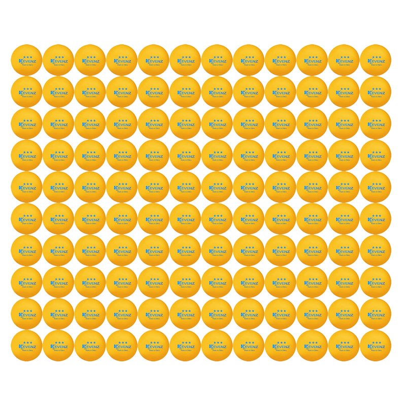 KEVENZ 120-Pack 3 Star Ping Pong Balls,Advanced Table Tennis Ball,Bulk Outdoor Ping Pong Balls, Orange