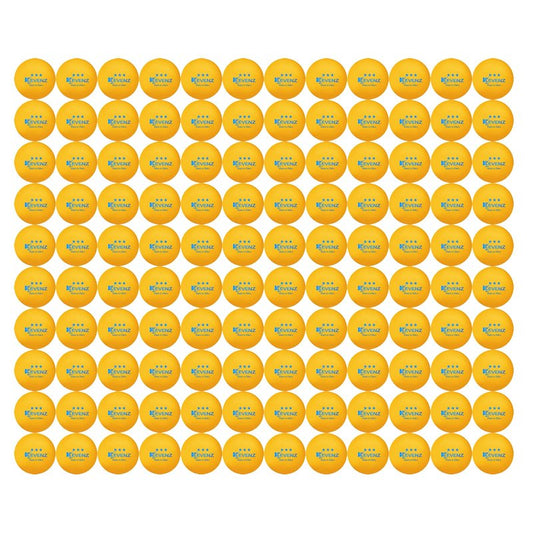 KEVENZ 120-Pack 3 Star Ping Pong Balls,Advanced Table Tennis Ball,Bulk Outdoor Ping Pong Balls, Orange