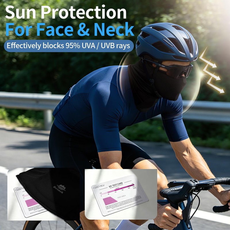 Botack Skull Balaclava Face Mask Sun UV Protection Breathable Full Head Mask for Men Women Skiing Cycling