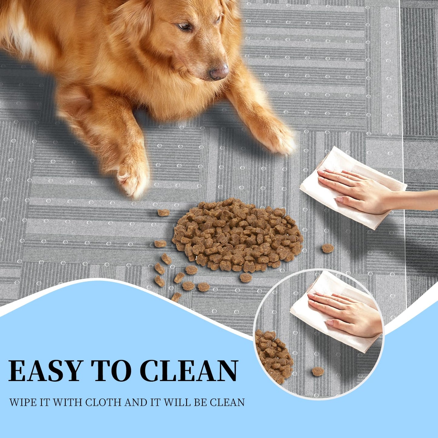 Tonaus Office Chair Mat for Carpet, 48"×36" Desk Chair Mat T-Shape Carpet Protector Mat for Office Chair, Transparent 2.2mm Thick T-Shape Floor Protection with Non-Slip Studded