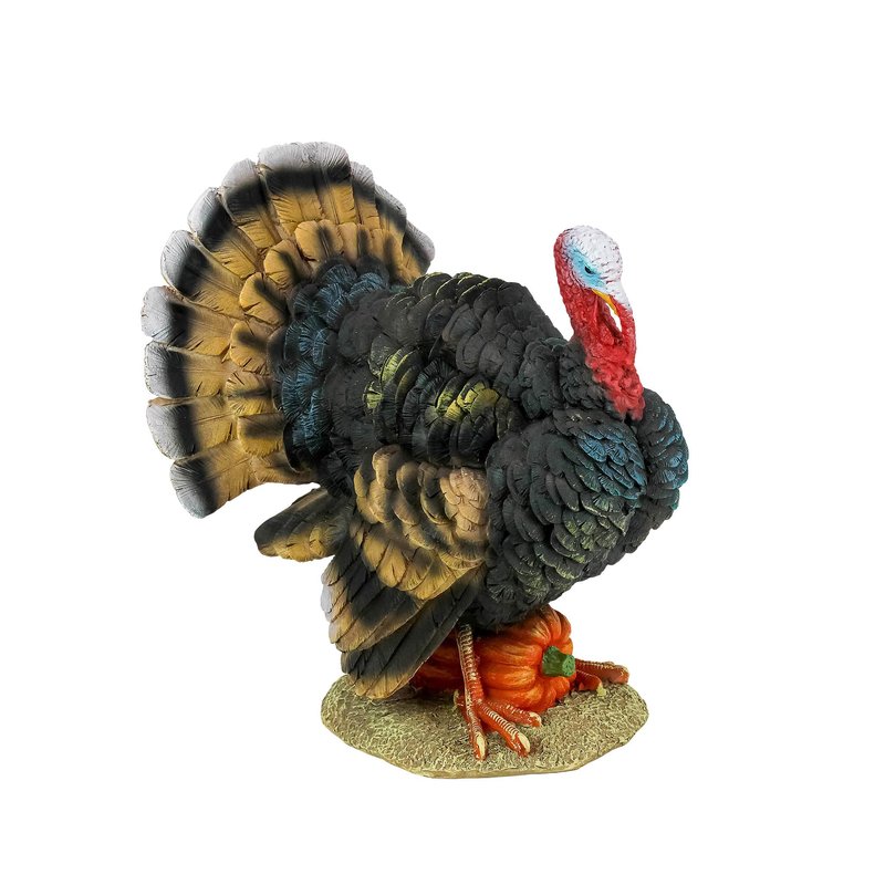 Design Toscano QM2373100 North American Turkey Statue,full color,Small
