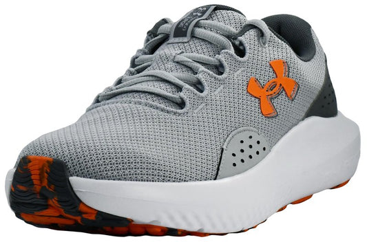 Under Armour Men's Charged Surge 4 Sneaker, Mod Gray/Castlerock/Team Orange, 13
