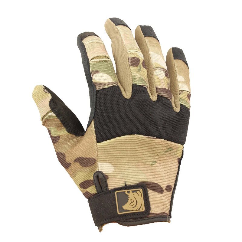 PIG FDT Alpha Full Dexterity Gloves for Shooting Sports, Touchscreen Compatible, Breathable, 1 Pair, Multicam, Large