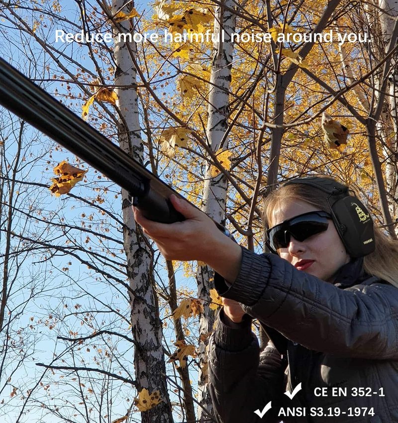 PROHEAR Ear Protection Earmuffs - Slim Design for Shooting & Noise Reduction