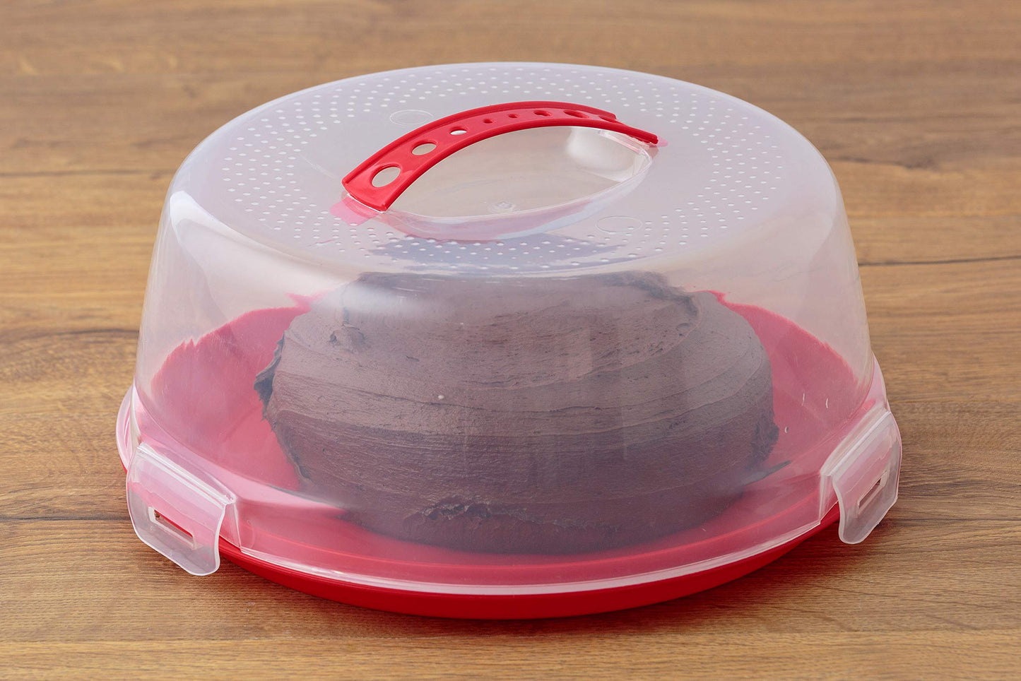 Mason Cash Cake Caddy with Clear Lid – Secure Cake Storage & Transport Container | Serve & Display on the Same Base | Ideal for Bakes, Treats & Special Occasions