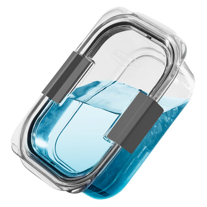 Rubbermaid Brilliance Food Storage Containers BPA Free Airtight Lids Ideal for Lunch Meal Prep & Leftovers Set of 5 (3.2 Cup)