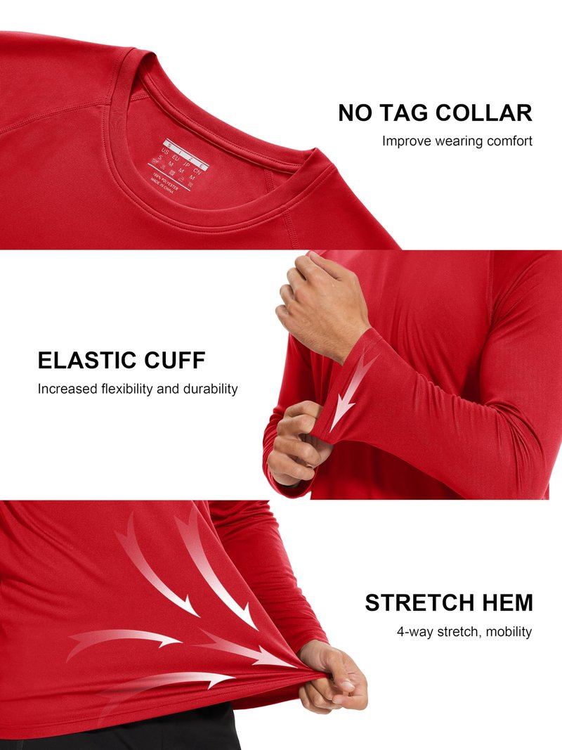 Fishing Shirts for Men Long Sleeve Men Hiking Shirt Quick Dry Rash Guard for Men Sun Shirts UV Protection Shirts Summer Shirts for Men