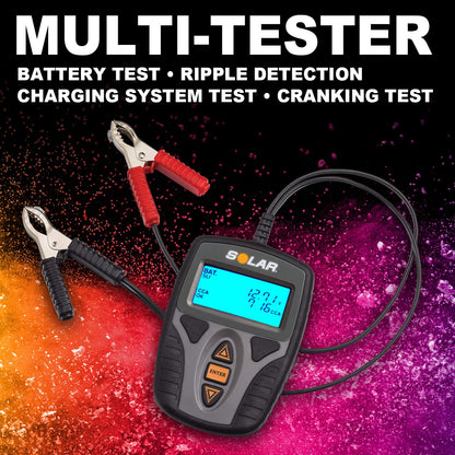 Clore Automotive SOLAR Digital 12V Battery and System Tester