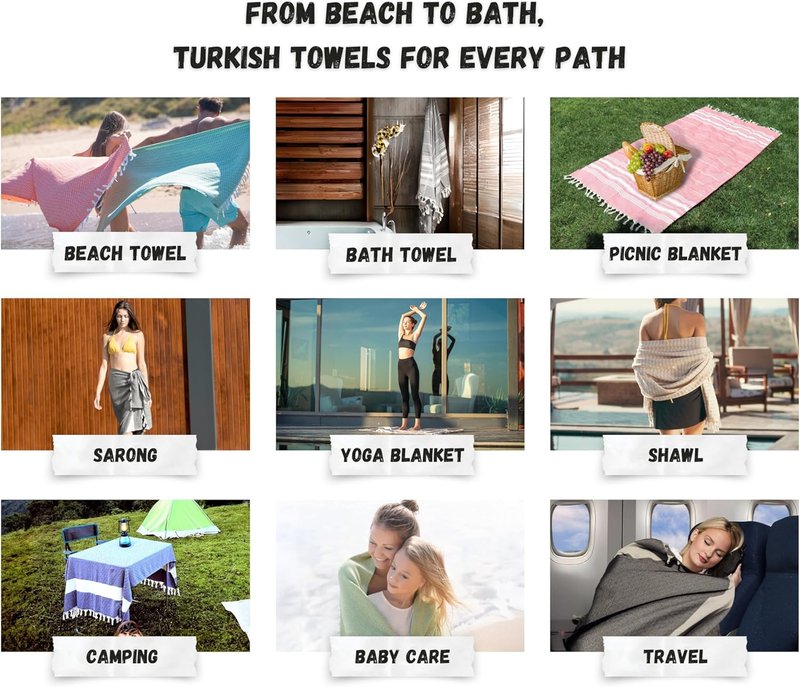 Turkish Beach Towel - 100% Cotton, Quick Dry & Sand Free | Oversized 71x39 Inches - Diamond Yellow