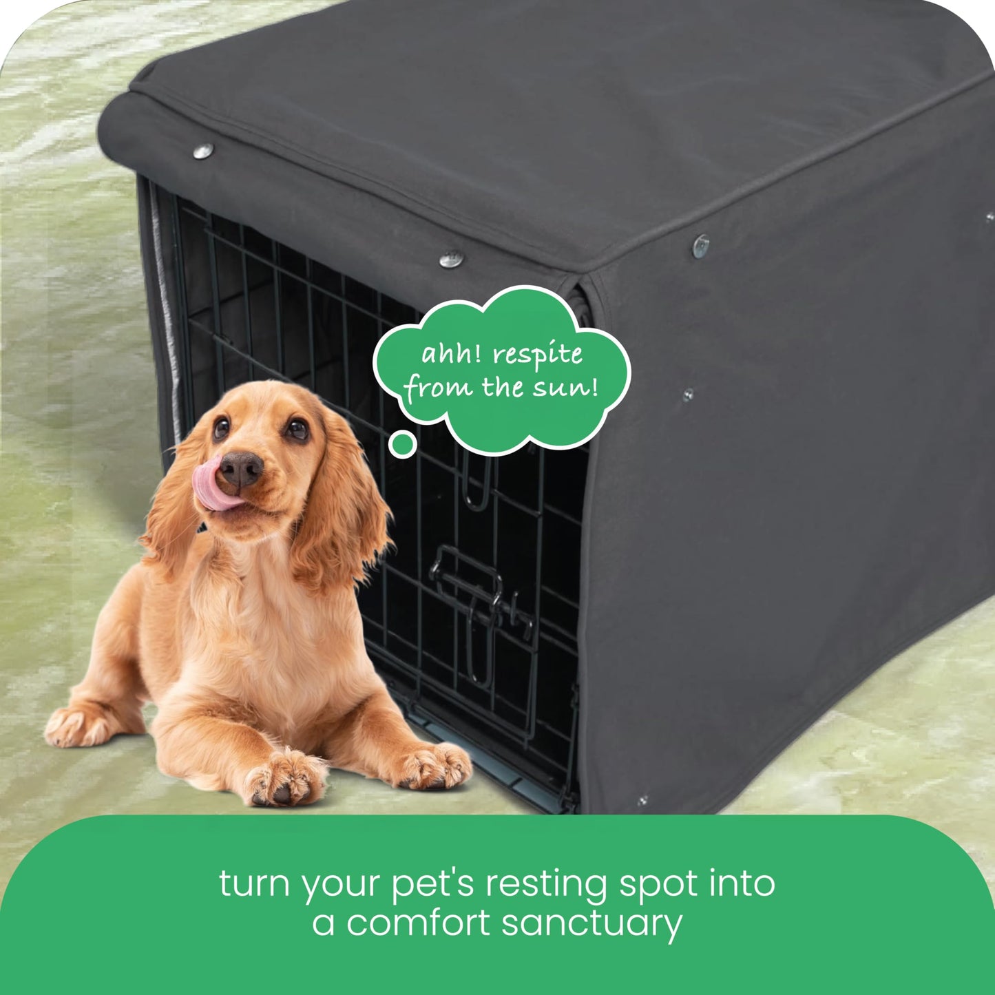 Molly Mutt Dog Crate Cover - Fits 30"x19"x21" Crate - Dog Kennel Cover - Dog Cage Cover - Medium/Large Dog Crate Cover - Puppy Crate Cover - Cover for Dog Crate - Fabric Crate Cover