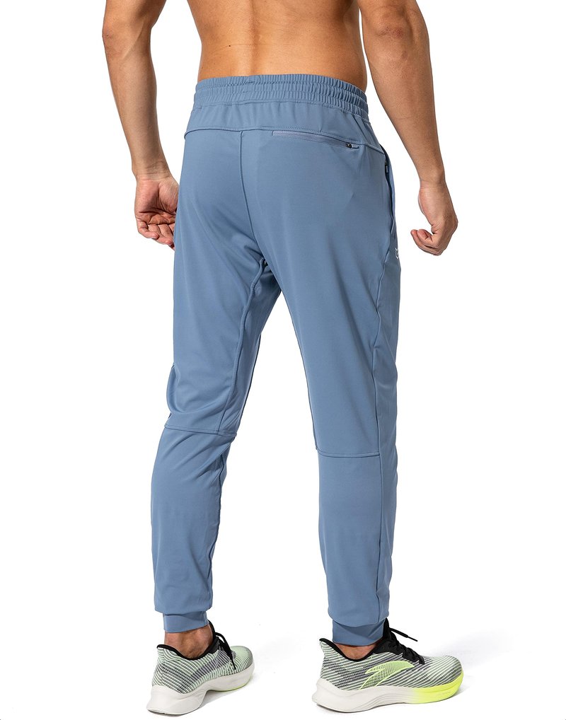 G Gradual Men's Sweatpants with Zipper Pockets Athletic Pants Traning Track Pants Joggers for Men Soccer, Running, Workout(Slate Blue,S)