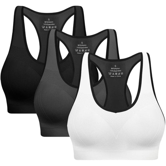 Racerback Sports Bras for Women with Pads - High Impact Athletic Tank Tops for Yoga and Workout Brassieres Bra